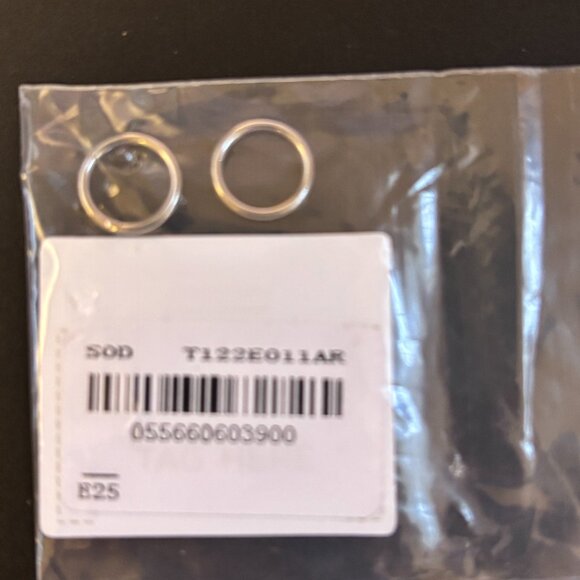 MIA 10mm hoops and 1 ear cuff. Stainless steel - stays silver forever! - NWT - Picture 3 of 6